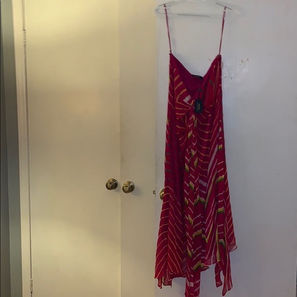 NWT Polo Ralph Lauren Pink Multi Strapless Dress - Picture 6 of 8